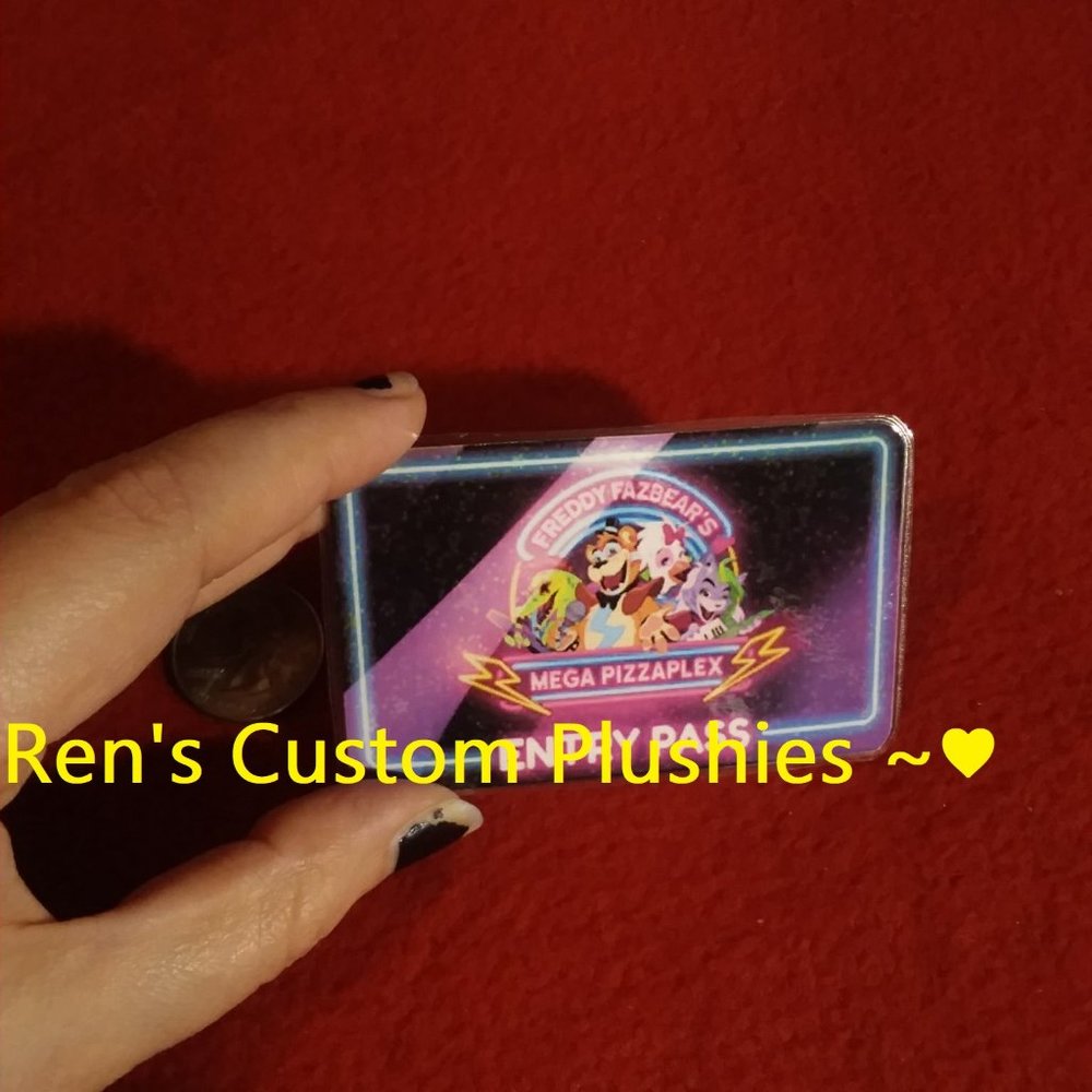 Custom Handmade Laminate Anime Manga Videogame Cosplay Fnaf Card!